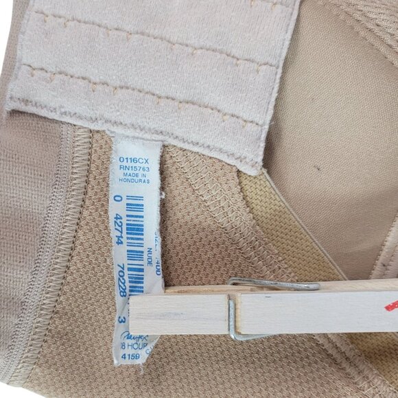 Playtex 18 Hour Wirefree Bra Tan 44DD Active Breathable Comfort Straps #4159 - Picture 10 of 11